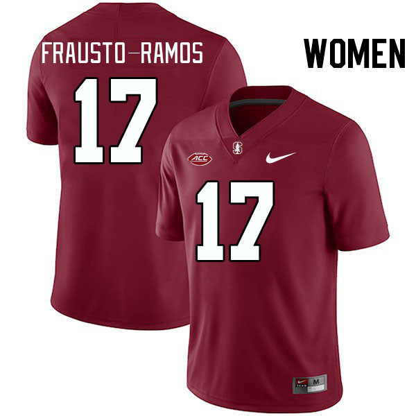 Women #17 Jshawn Frausto-Ramos Stanford Cardinal 2024 ACC Conference College Football Jerseys Stitch